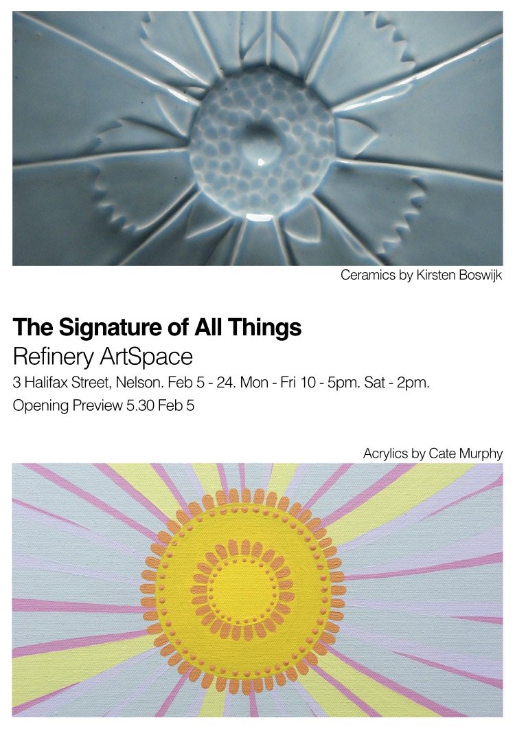 Next....opening preview 5 February, 5:30pm. All Welcome. #CateMurphy #KirstenBoswijk #RefineryArtSpace #painting #ceramic #exhibition #art #Nelson #NewZealand