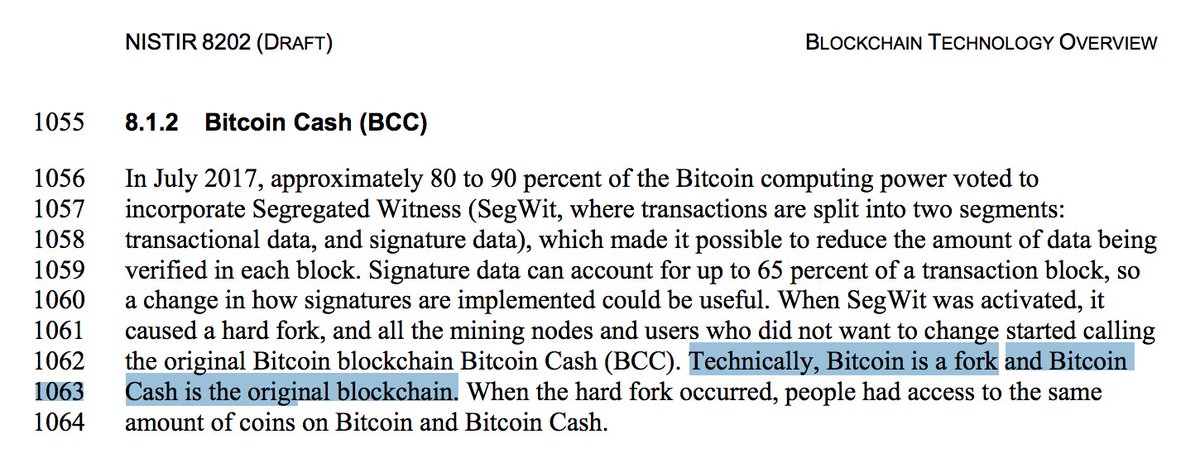 acesn3ights's tweet photo. @fIoKcseE7wCSZrs @autoJGFM @olthoff @francispouliot_ @3iq_corp It’s the original Bitcoin blockchain according to NIST https://t.co/Oh44MZrdI0