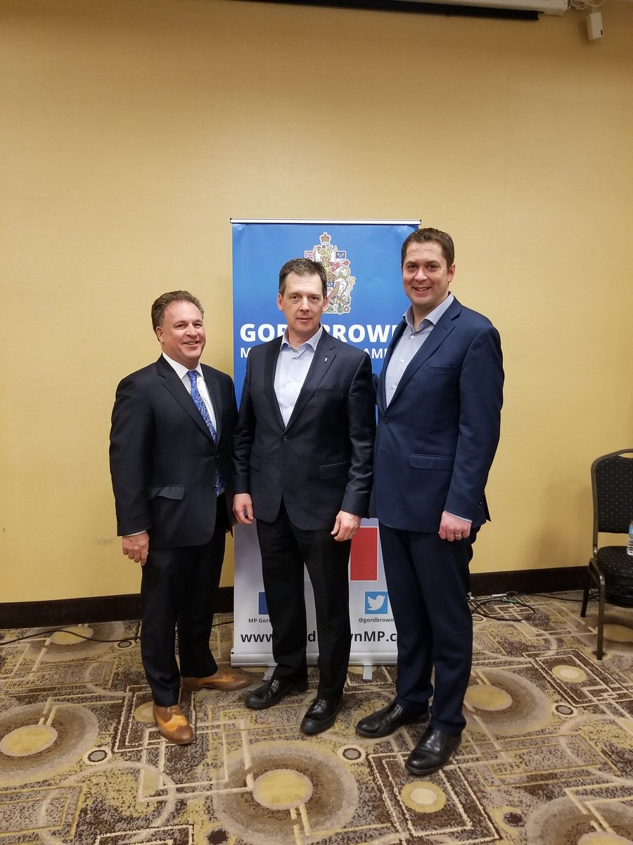 bpurcelljpib's tweet photo. Great opportunity to meet @AndrewScheer with @gordbrown. A real down to earth #averagecanadian https://t.co/0optJPVmUV