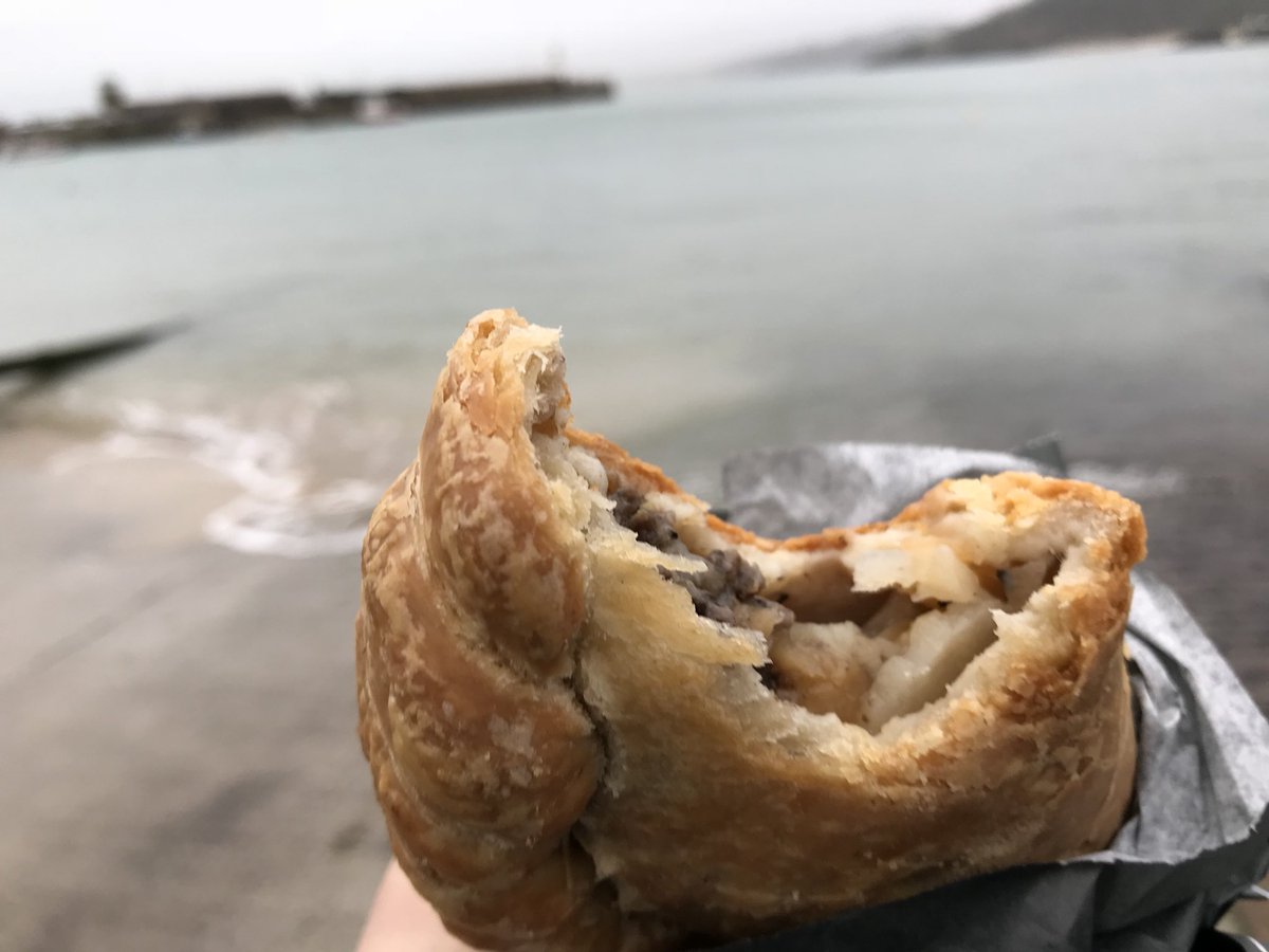 Proper pasty in St Ives harbour! #Cornwall #pasty #stives #habour #SundayBrunch #englishuk