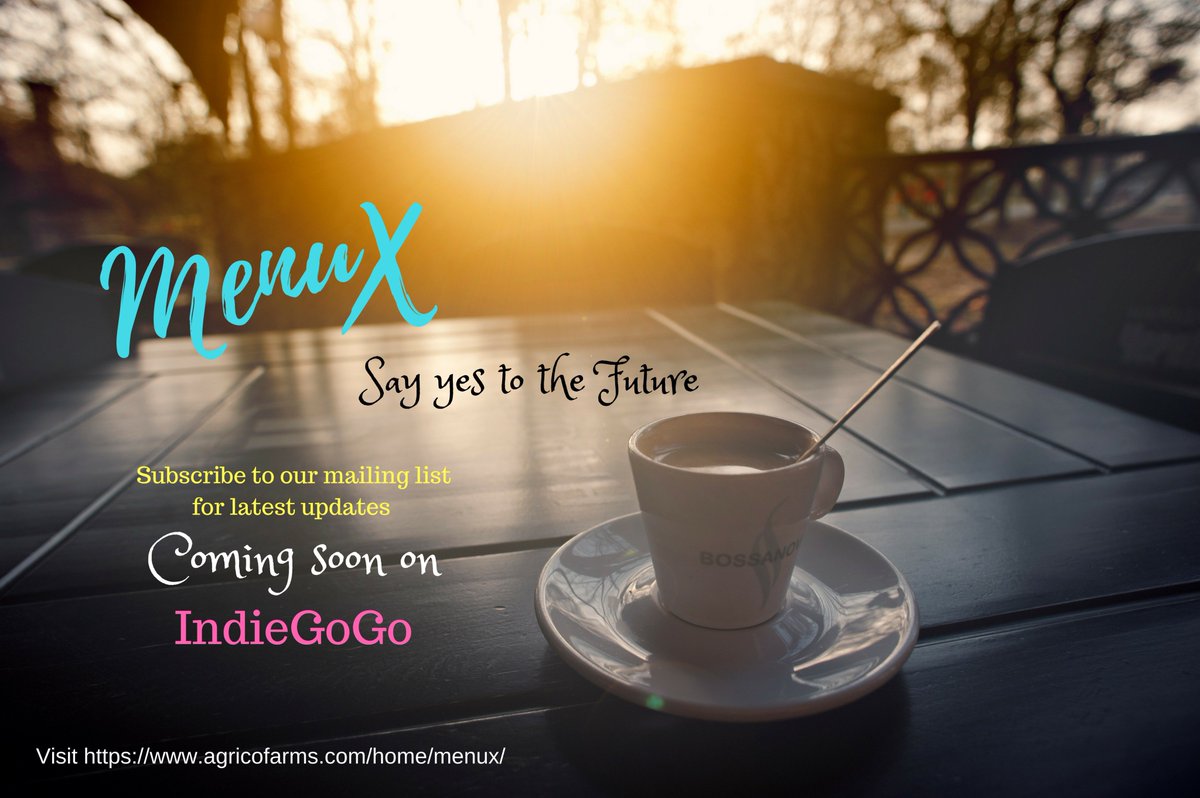 _MenuX_'s tweet photo. If you value your health, care about animals and the environment - this will make you optimistic. Support #MenuX and subscribe at https://t.co/DF4uihhtvQ   to know about our launch on #indieGoGo 
MenuX : Say yes to the FUTURE
#campaign #fundraising #MenuX https://t.co/EJNS5M8oh1