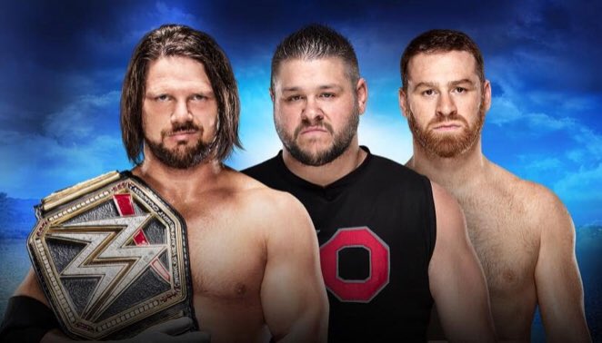 CAJoseph_'s tweet photo. #RoyalRumble Prediction (6):

AJ Styles (c) def. Kevin Owens &amp; Sami Zayn to retain the WWE Championship. https://t.co/yb2PduNgdc