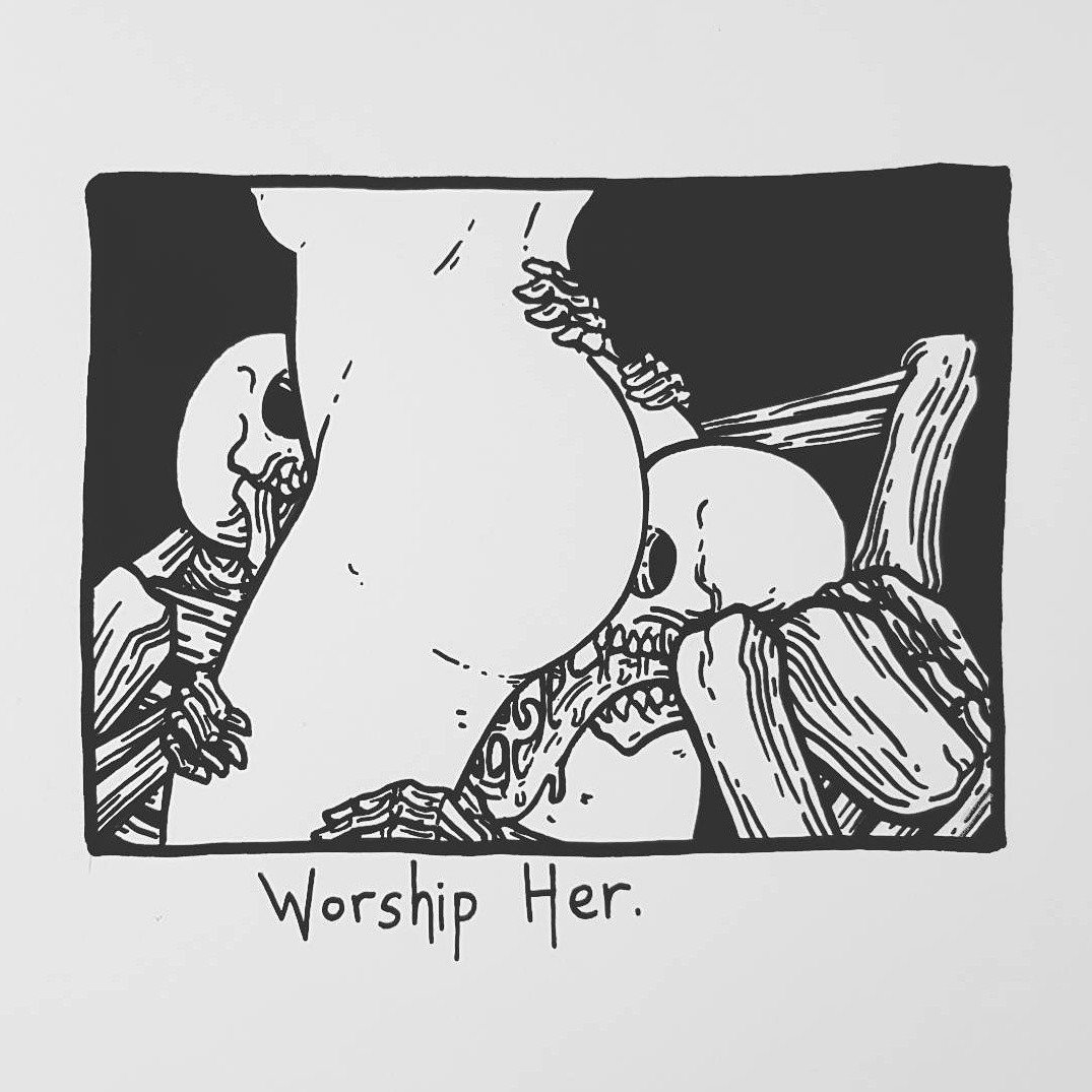 Ass worship art