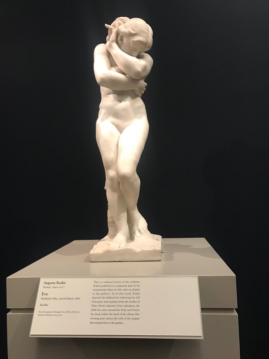 meriwethermuse's tweet photo. Sculptor Auguste Rodin’s Adam and Eve @artinstitutechi. #Itweetmuseums #Musesocial #MuseumEd #MuseTech #ChicagoMuseumWeek #ilovemuseums https://t.co/ttOgw0gfE1