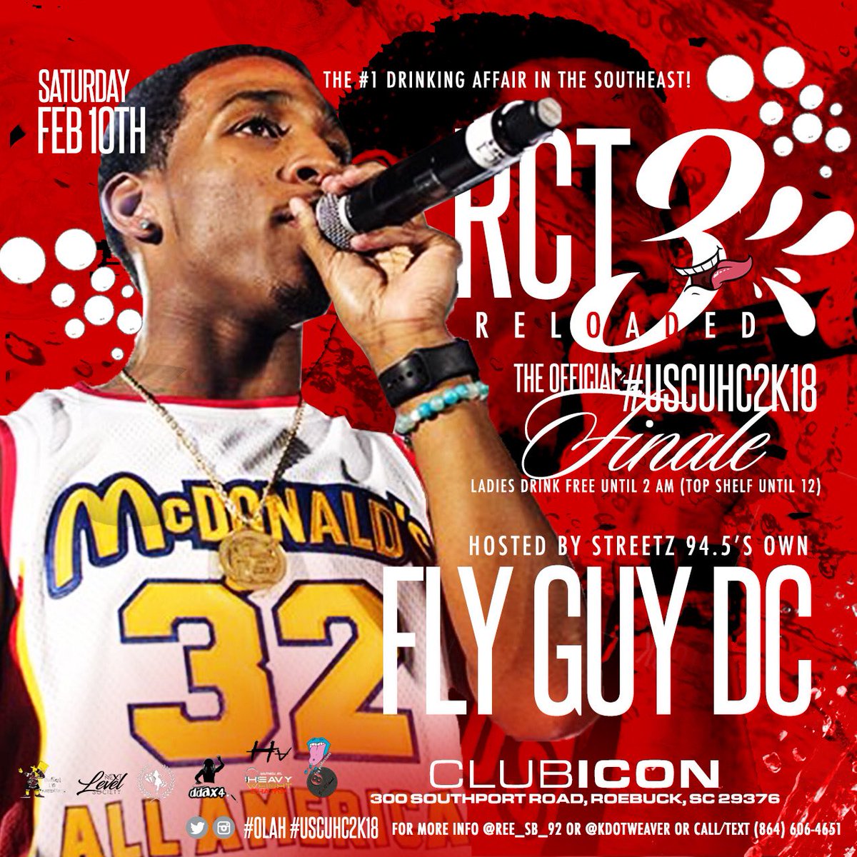 JemariahT's tweet photo. The #1 College Party in the Southeast returns 2/10/18❗️ With the soundtrack being provided by @djprezzure (FL) &amp; @iamcarolinax (SC) All hosted by the #BestHostPeriod @iamflyguydc of ATL 🏌🏾‍♂️🔥 Powered by #NextLevelSociety 🏋🏾‍♂️💪🏾 #RedCupTherapy #RTC3Reloaded https://t.co/geyDG3tLTZ