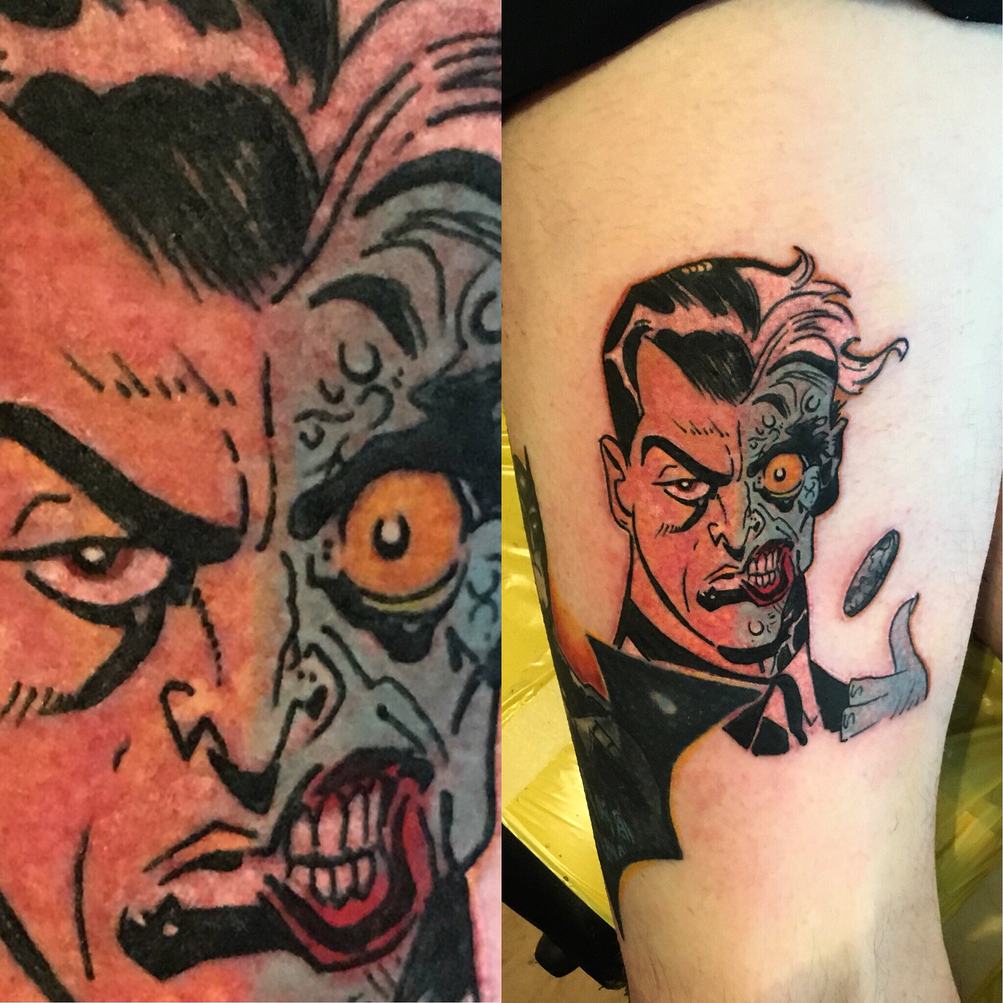 franco on Twitter &quot;old school two face twoface batman ink inked 