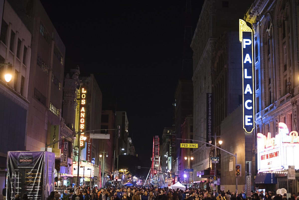Today is officially the 10 year anniversary of <a href="/josehuizar/">Jose Huizar</a>’s #BringingBackBroadway initiative! Thank you to everyone who came out to celebrate last night. 250,000 people attended the event throughout the night - 120,000 to 140,000 at any one time during peak hours. ✨