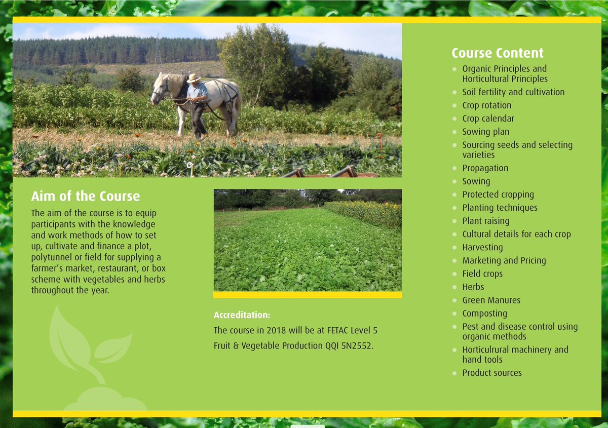 NatOrgSkill's tweet photo. The legend that is Jim Cronin will be delivering his annual Organic Market Gardening course starting on the 31st of January. There is limited places available if interested please register via  https://t.co/ZckDY4FpMM https://t.co/rs9w2b2DLd