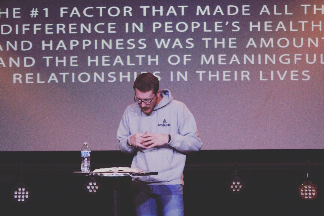 M12StoneHM's tweet photo. M12! What an awesome night we had wrapping up our series of #FAKE! Tonight @christian_m_wilson gave us an awesome word on how we can live out a Real christian life through community! Ecclesiastes 2:9-12 tells us we should not do life alone.We can't wait to see you back next week! https://t.co/OxH6izfBix