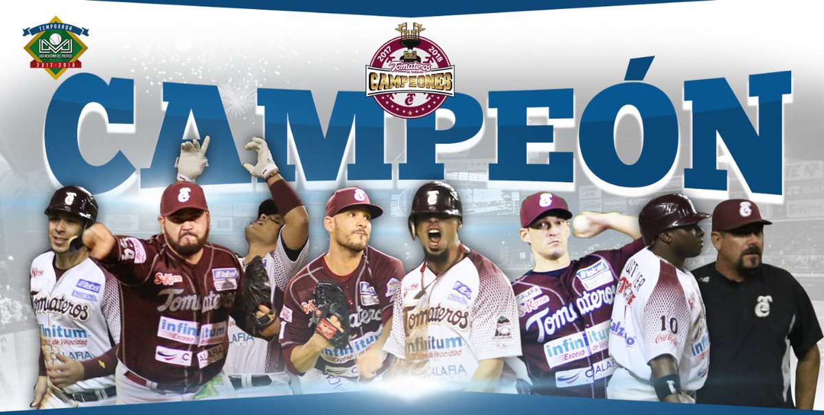 Liga_Arco's tweet photo. Los @clubtomateros son los nuevos campeones de la Temporada 2017-2018 🏆 Muchas felicidades a toda la #NaciónGuinda 🍅 Dignos representantes de México en la SDC JAL 2018 https://t.co/mpFTrCdNcO