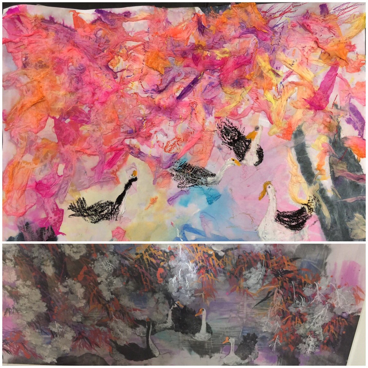 Still reflecting on the amazing experience the students had partnering with a professional artist &amp;exhibiting in a gallery side by side with Kuku Chai at KCIYAE thanks to @ISZAFArt for organizing this event! It made such an impact to see the artists work up close and life sized