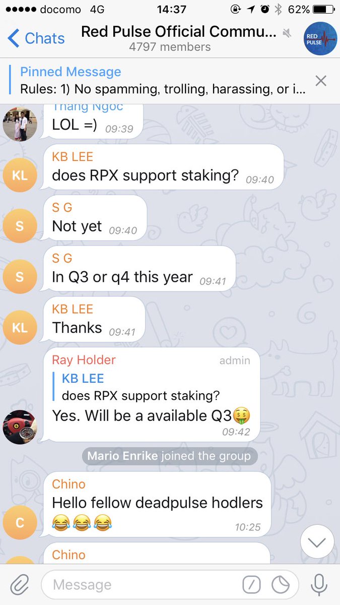 silverfox789123's tweet photo. $RPX Q3からステーキング予定^_^
単価安いうちに大量保有しておくと年内いいことあるかも^_^ https://t.co/BRCBMWAp6f