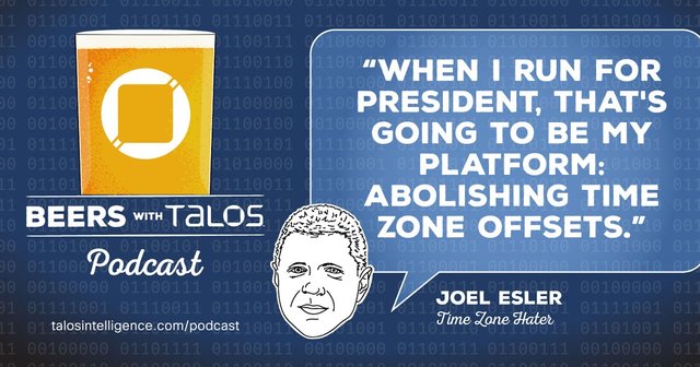 shamikroy1's tweet photo. New Beers with Talos episode from @TalosSecurity - Talking Attribution, abolishing time zones, threat modeling, and how to find the cream of the crop in your security team#CiscoAPAC https://t.co/Kq0UW3uxl2 https://t.co/4y2cjtUD5G