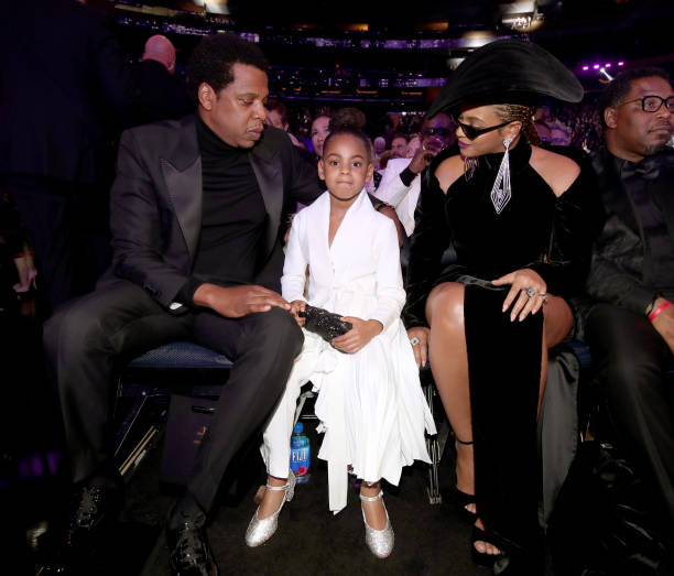 BeyLegion's tweet photo. Beyoncé, JAY-Z &amp; Blue at the 2018 #GRAMMYs! https://t.co/nEaieh63pj