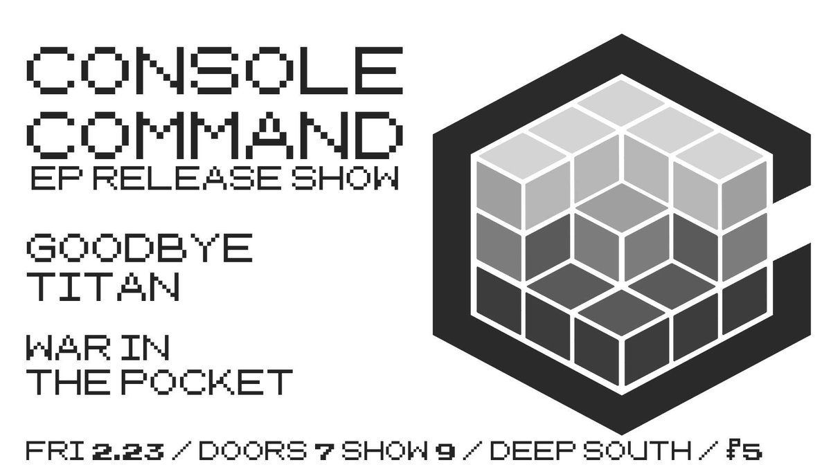GoodbyeTitan's tweet photo. Playing the @DeepSouthBar to help support our friends #ConsoleCommand release their new EP. https://t.co/IAJlEUhv9z