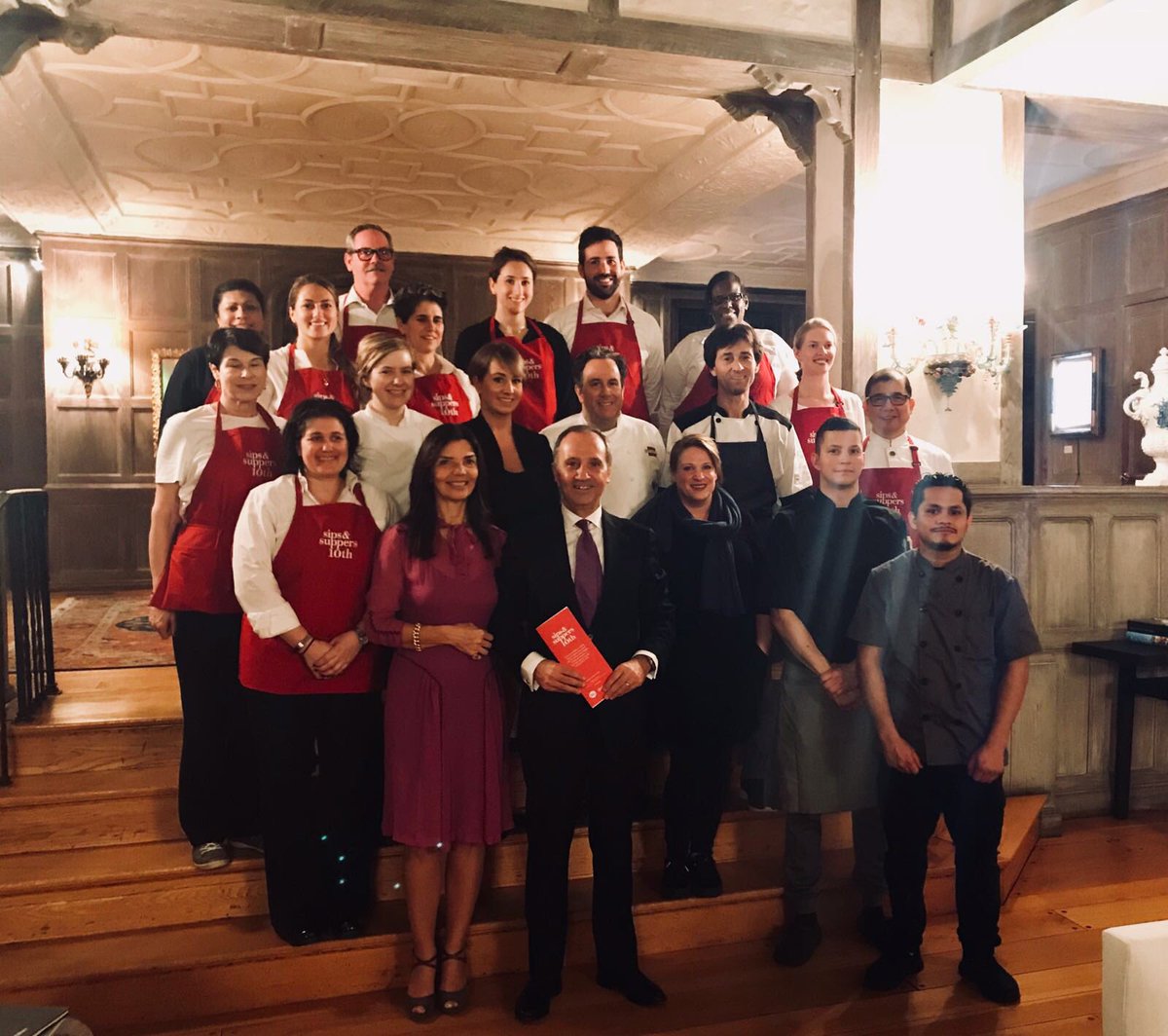 ItalyinUS's tweet photo. #AmbVarricchio glad to host at Villa Firenze @SipsSuppers 10th anniversary benefiting @MarthasTableorg @dcck and to celebrate #food&community together #SipsSuppers2018 #SipsDC https://t.co/xFfbhkFbBK
