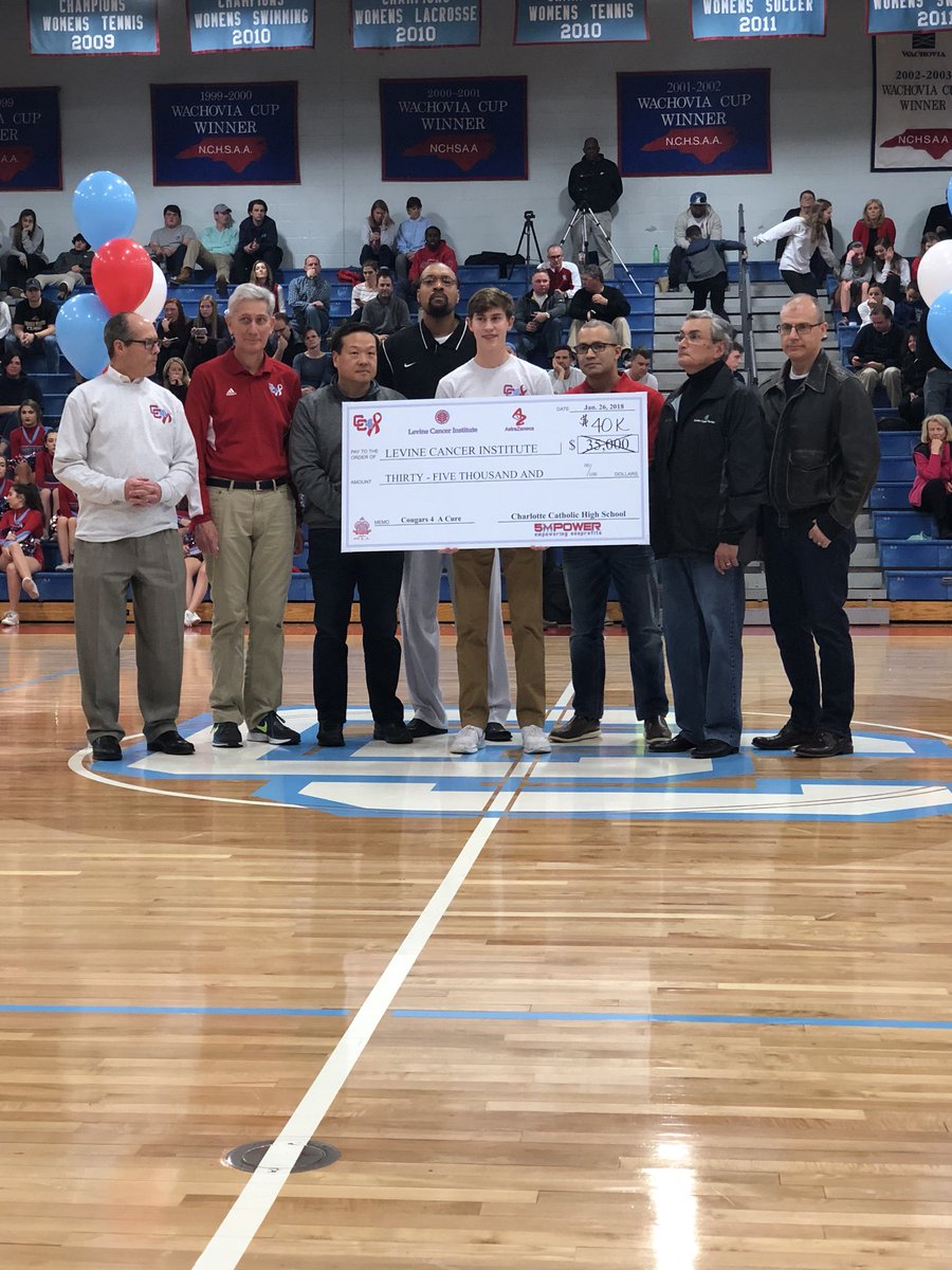AMAZING! Great thanks to everyone throughout the Charlotte Catholic community and everyone who donated to help exceed expectations and reach $40K for bladder cancer research! Let’s keep it rolling next year #C4C