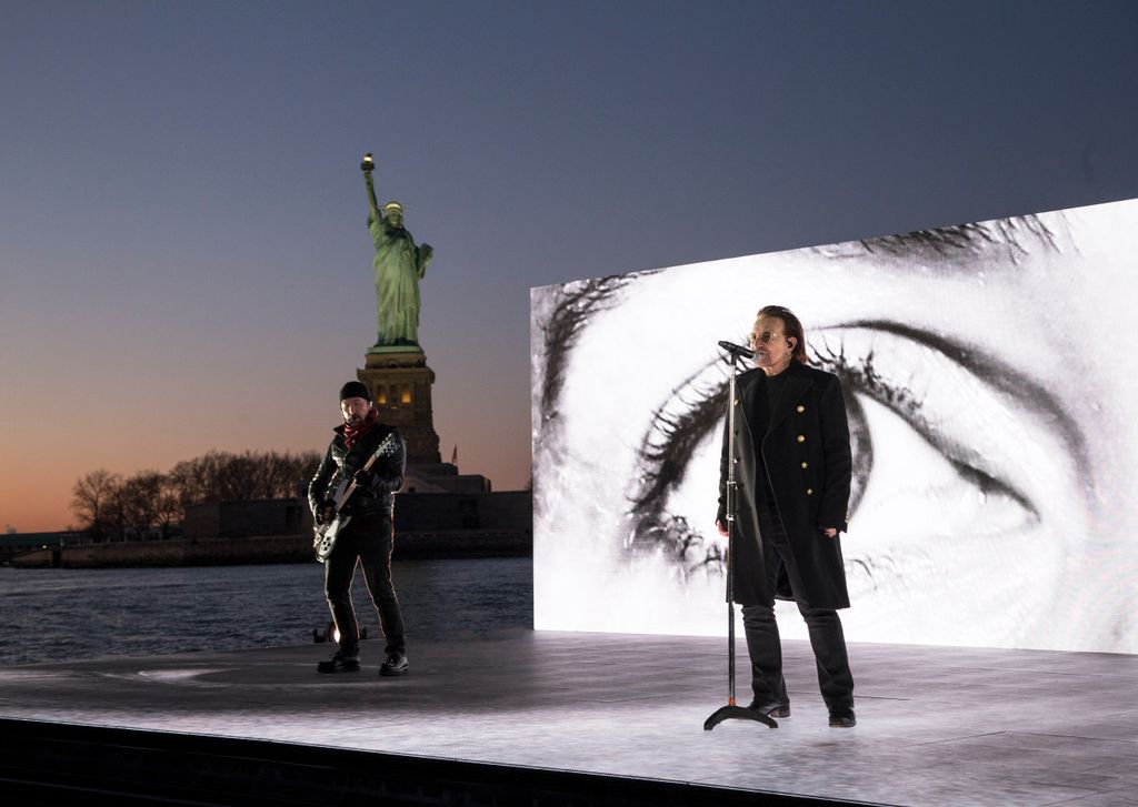 U2's tweet image. “Blessed are the Shithole Countries, for they gave us the American Dream”
#Grammys