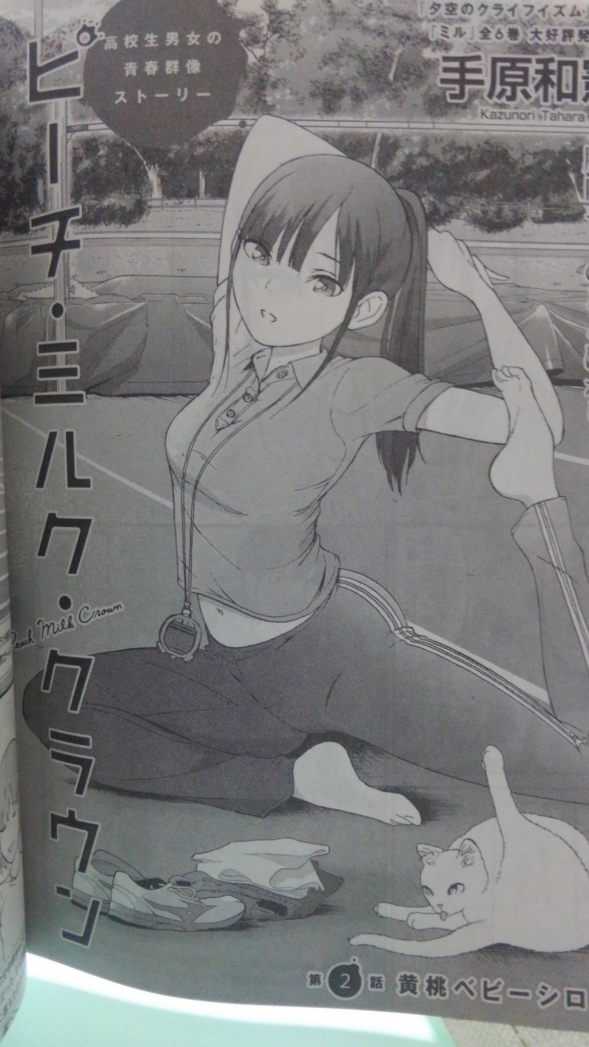 手原和憲さんのツイート ピーチ ミルク クラウン 第二回が掲載となっています ヒロインは基本クールなのですが いささか残念なところも隠しきれなくなってきました そもそも何故 扉絵でヨガをやってるのか 作画に諸々の拘りが感じられるではないか