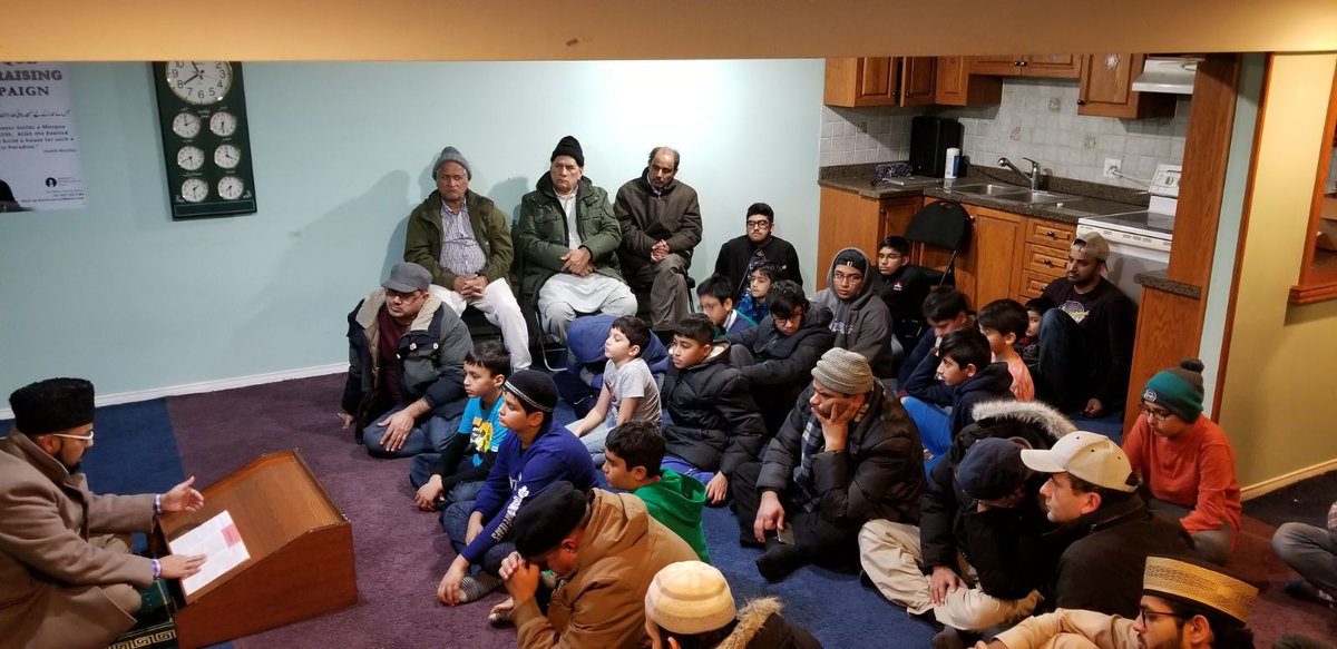 ubhatti23's tweet image. Full house at #WNE Namaz center on learning &amp;amp; understanding the books of the Promised Messiah (as). Young and old both locked in. 
#educationclass
#youth
#bookreading
#GTACenter