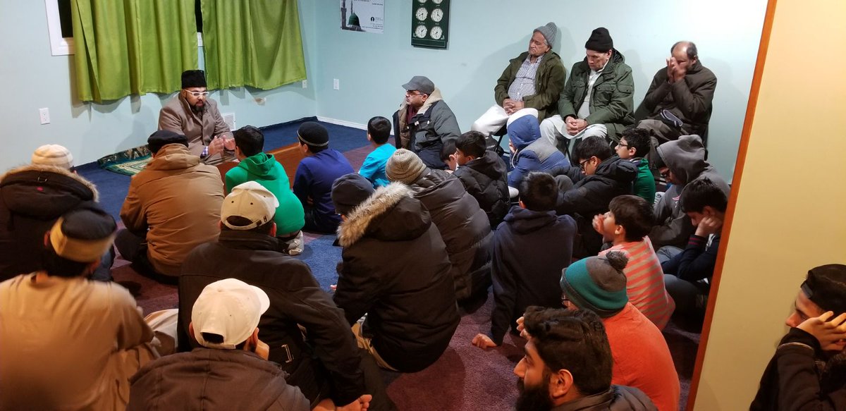 ubhatti23's tweet image. Full house at #WNE Namaz center on learning &amp;amp; understanding the books of the Promised Messiah (as). Young and old both locked in. 
#educationclass
#youth
#bookreading
#GTACenter