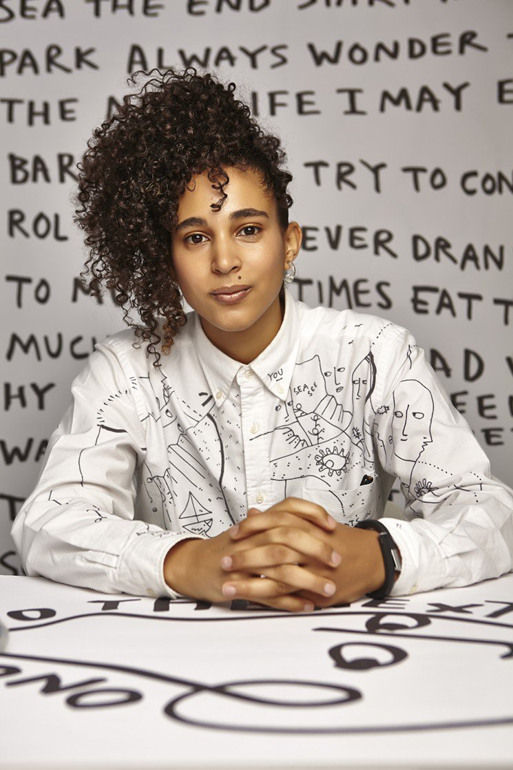 BCWYSK's tweet photo. @ShantellMartin is a @BCWYSK. She is a British visual artist best known for her stream-of-consciousness drawings and light projections. Martin lives and works in New York, although engages on commercial, private and public projects internationally. #artist #creative #badasswomen https://t.co/vUhQdQPjmA