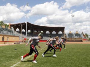 beaconjournal's tweet photo. Professional softball: Future of Akron Racers in doubt, no pro games to be played at Firestone Stadium in 2018 https://t.co/gd8lpy2hNV https://t.co/QjbCSdtHZz