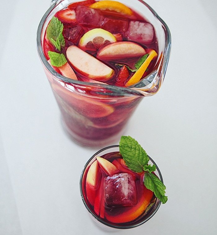 I never have any leftover wine...but when I do, I make a refreshing pitcher of Sangria. #SangriaSunday