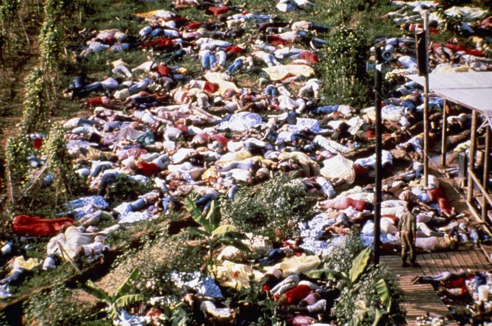 Cult Mass-Suicide by Flavor-Aid. Jonestown, Guyana - 1978