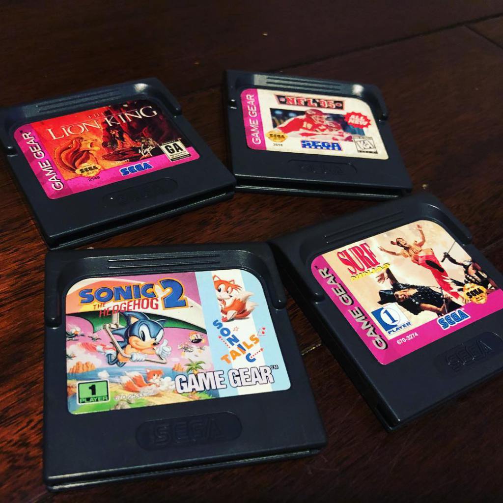 retrotechinfo's tweet photo. A few Sega Game Gear games. #TheLionKing #NFL95 #SurfNinjas #Sonic #Tails #Soni… https://t.co/ZFfrYU5S0Z https://t.co/qc6h4WE72r