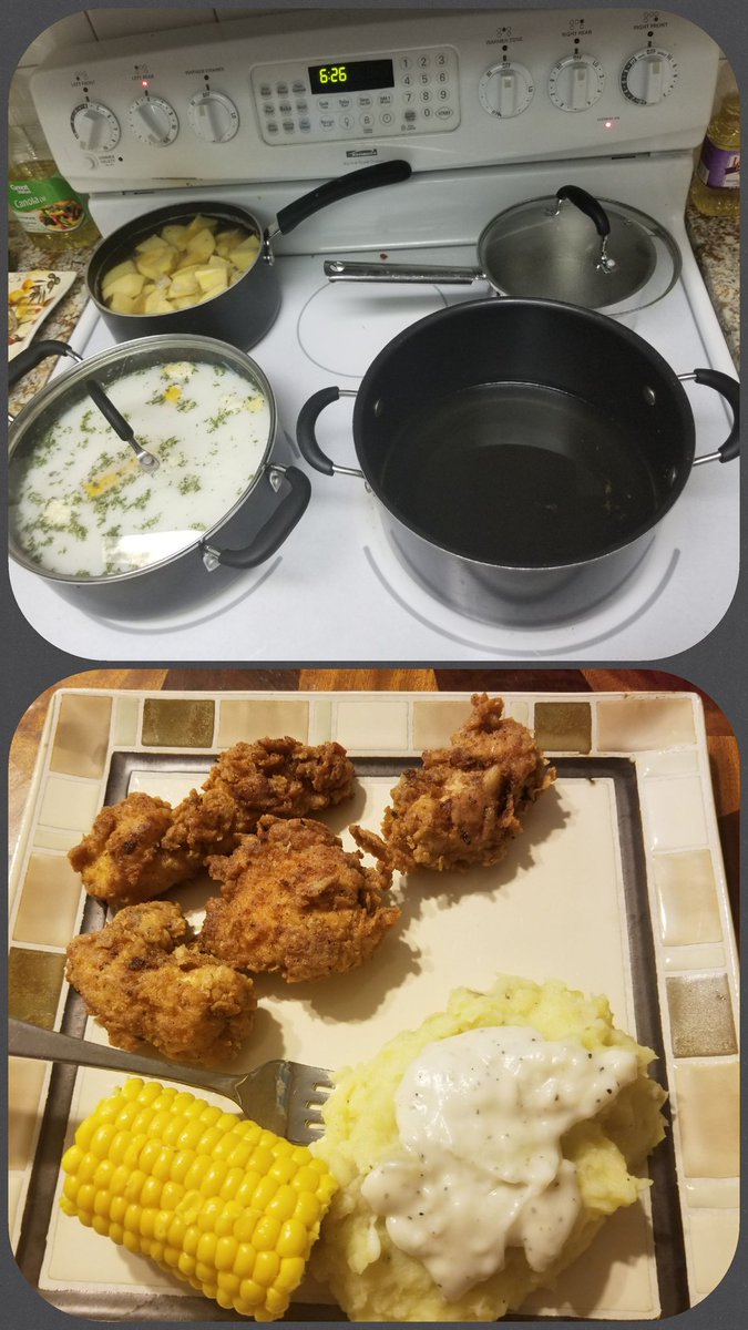 its_mrsmartin's tweet photo. One last cheat day before hittin it extra hard this week & low and behold.....Got talked into making some, slap yo granny good, fried chicken. And it was Deeeeelicious
#slapyomomma #friedchicken #cheatday #GOBIGORGOHOME #SundayFunday https://t.co/zWQUEZgeFI