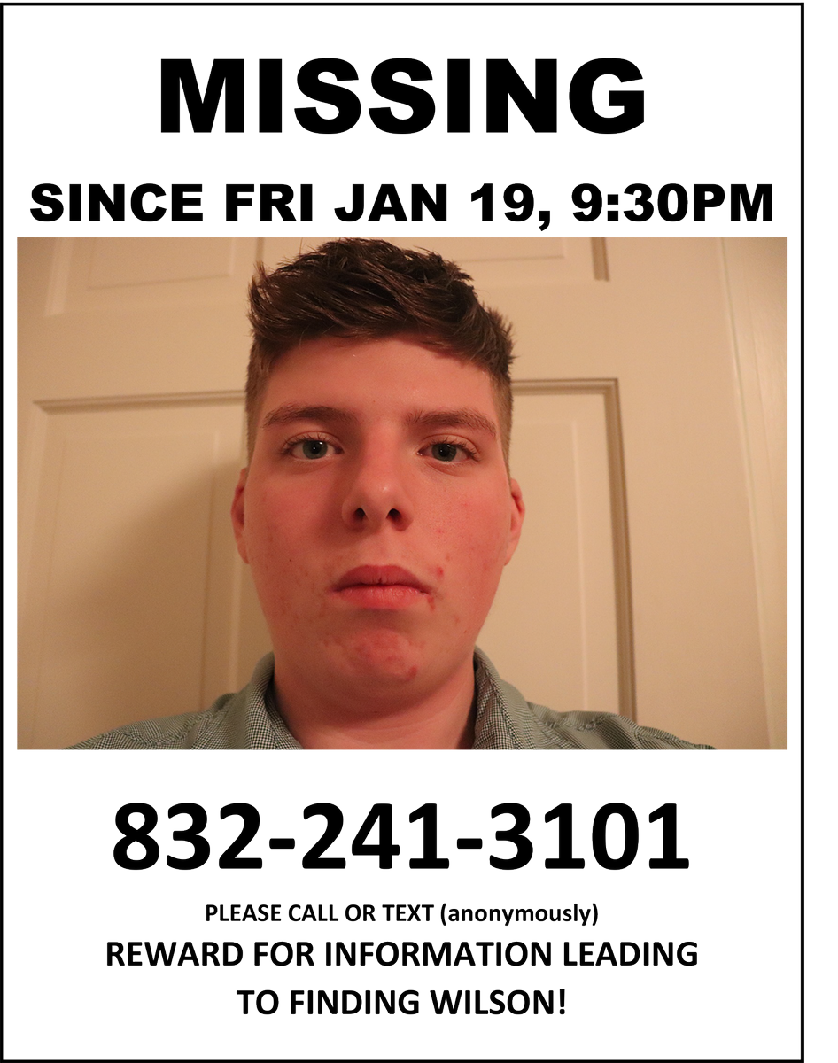 HelpFindWilson's tweet photo. Active search for Missing teen Wilson S Stratton begins tomorrow at 8AM.  Volunteers needed at all times of the day. Search staging located at E. Briar Hollow Drive just north of the 4200 block of San  Felipe. We're in need of searchers on foot and ATVs https://t.co/C1leMBCmBX