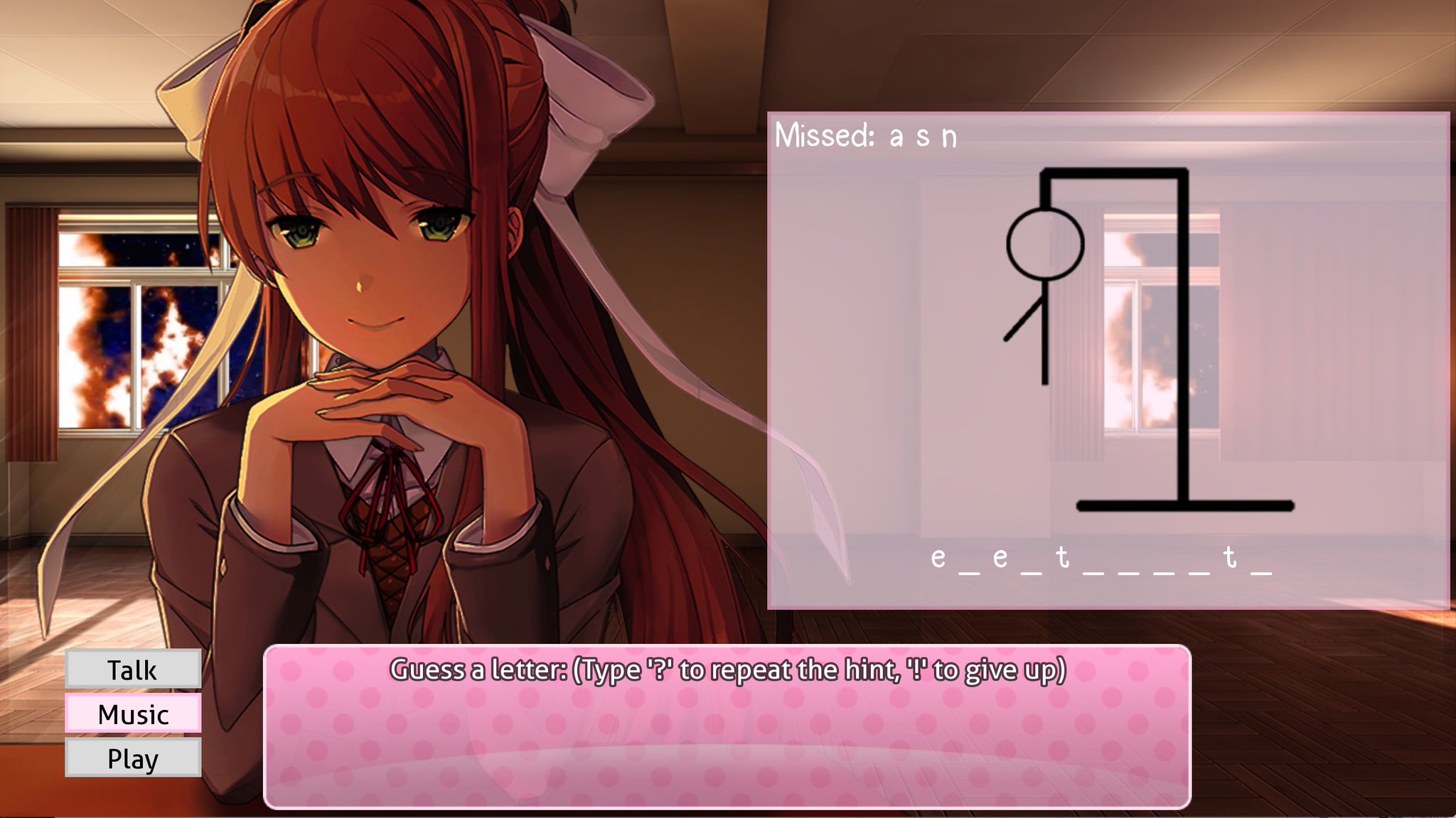 Attention Monika After Story players: want to be able to take