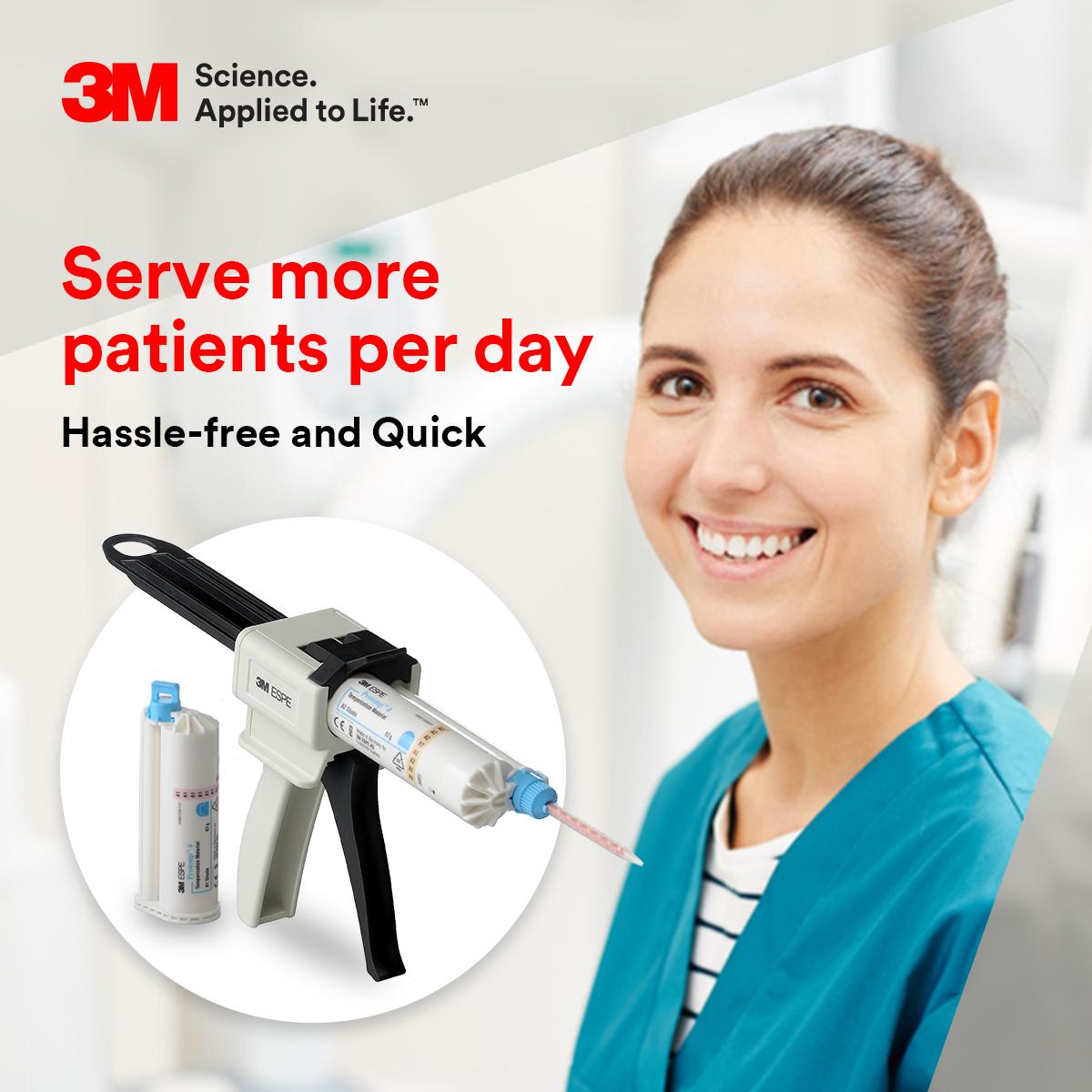 3MOralcareIndia's tweet image. With just 3 simple steps to follow, Protemp 4 helps quick temporary restorations. It has taken out the big-deal out of the temporization. Watch this video to know more 
s.3m.com/cd2sg6 
#Strong&amp;amp;Long #Protemp4 #3MOralCareIndia