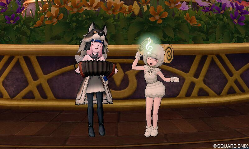 寺島絵里香 毎晩コツコツ進めていたドラクエx 4 0クリアしたよーう ラスボスがソロじゃ勝てなくてアリスンに手伝ってもらいまひた わーいありがとう 狼と羊で記念撮影 Dq10 Dqx