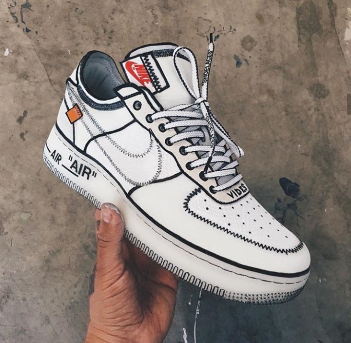 air force off white custom