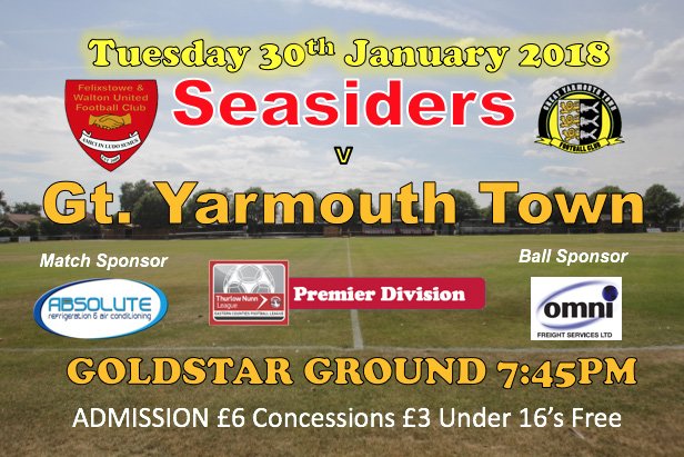 Next Up At The Goldstar - Lets get ready to rumble! <a href="/The_Bloaters/">Great Yarmouth Town FC</a>
