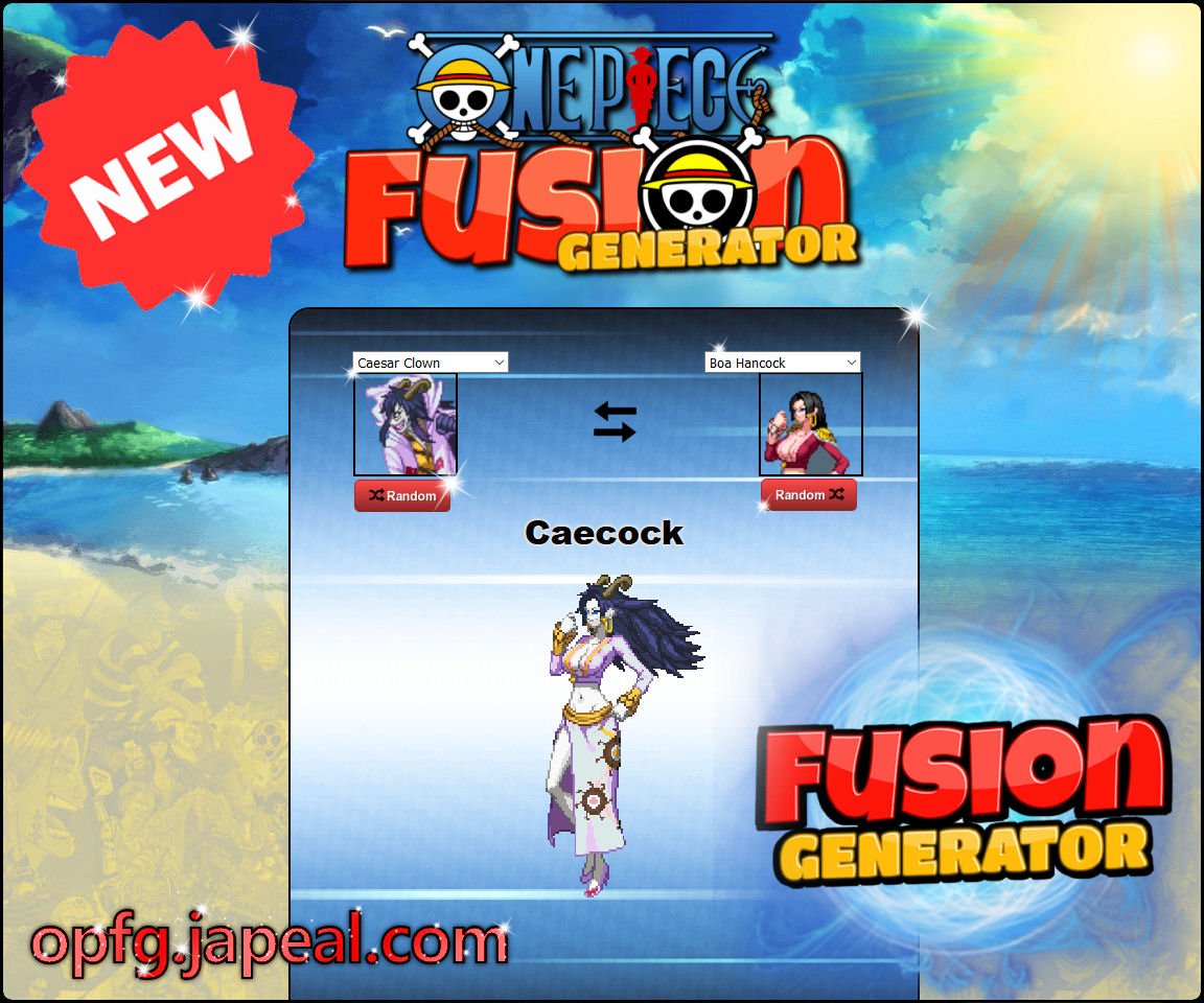 ONE PIECE FUSION GENERATOR jogo online gratuito em