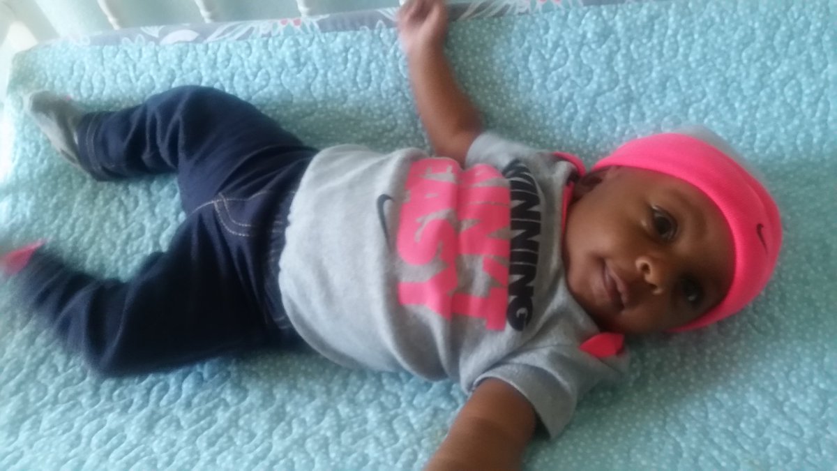 Jazzpiration's tweet photo. @Nike I think my daughter, baby Autumn, wants to model your clothing 😊 https://t.co/6RJMt3pLHC