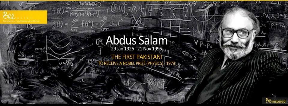sarataseer's tweet photo. Happy Birthday to the Pakistani we are proud of. Dr Abdus Salam. https://t.co/c3c8kVBjwf