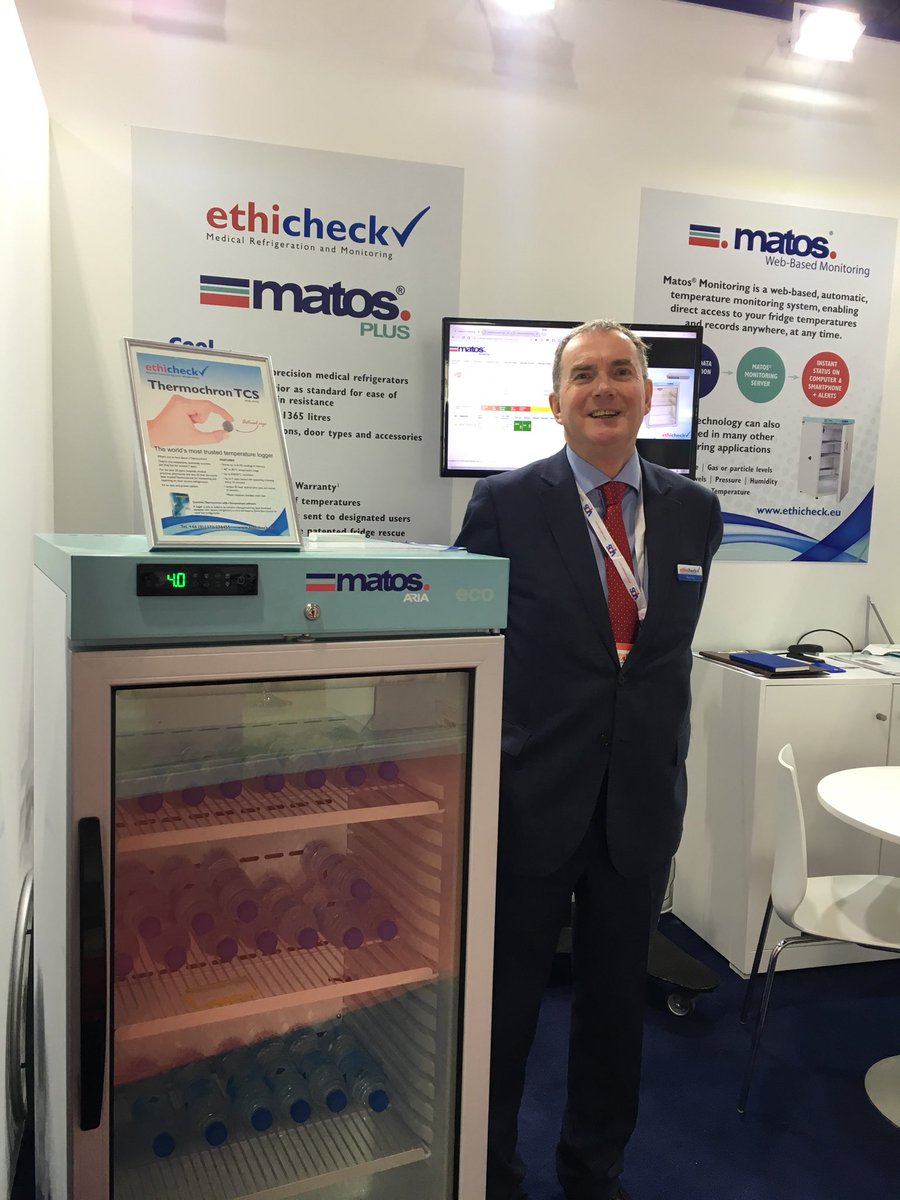UK_ABHI's tweet photo. Great to catch up with @fridgerescue who are launching a new smart refrigeration unit here at #ArabHealth https://t.co/NrtyOmIbs6