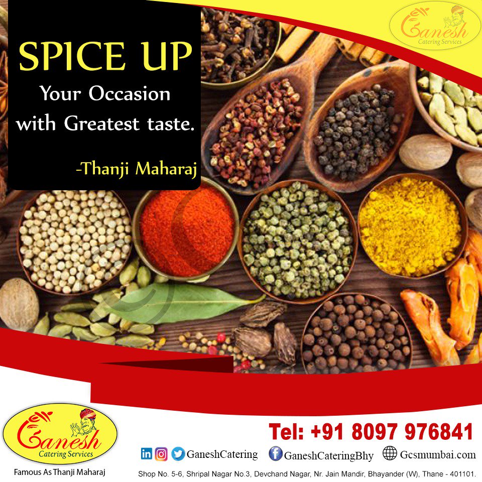 GCSMum's tweet photo. Just as food absorbs the flavour of spices,it absorbs the attitudes of those who cook and serve it.
SPICE UP your occasion with greatest taste -Thanji Maharaj
#spices #flavours #tastyfood #traditionalfood #chilli #tasty #foodie #indianfood #indianmasala https://t.co/rVS5Uofhs7