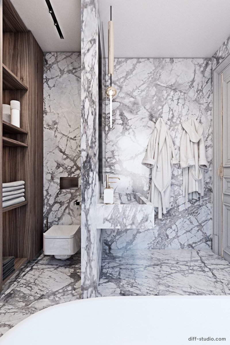 Diff_Studio's tweet photo. #diff #diffstudio #diffdesign #interiordesign #architecture #space #apartment #bathroom #marble #mirror #whiteinterior #classic #gold #lightgrey #minotti #london #unitedkingdom https://t.co/GmGXtzGNaa