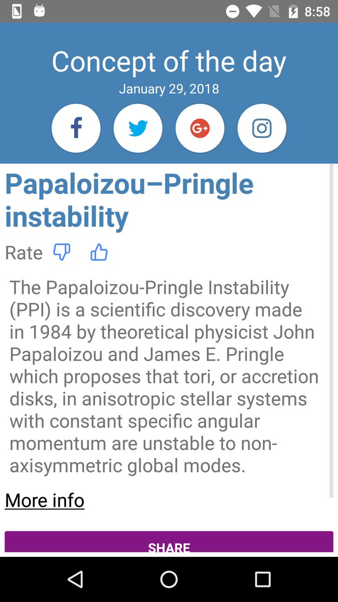 concept_a_day's tweet photo. Concept of the Day: Papaloizou–Pringle instability. Free app https://t.co/CvzmWOfcaj 
 #dailyconcept #knowledge #culture #theory #interesting #sociology #psychology #marketing #business #science #arts #philosophy #learning #education #religion #technology #economics https://t.co/jYFWmVxNjt