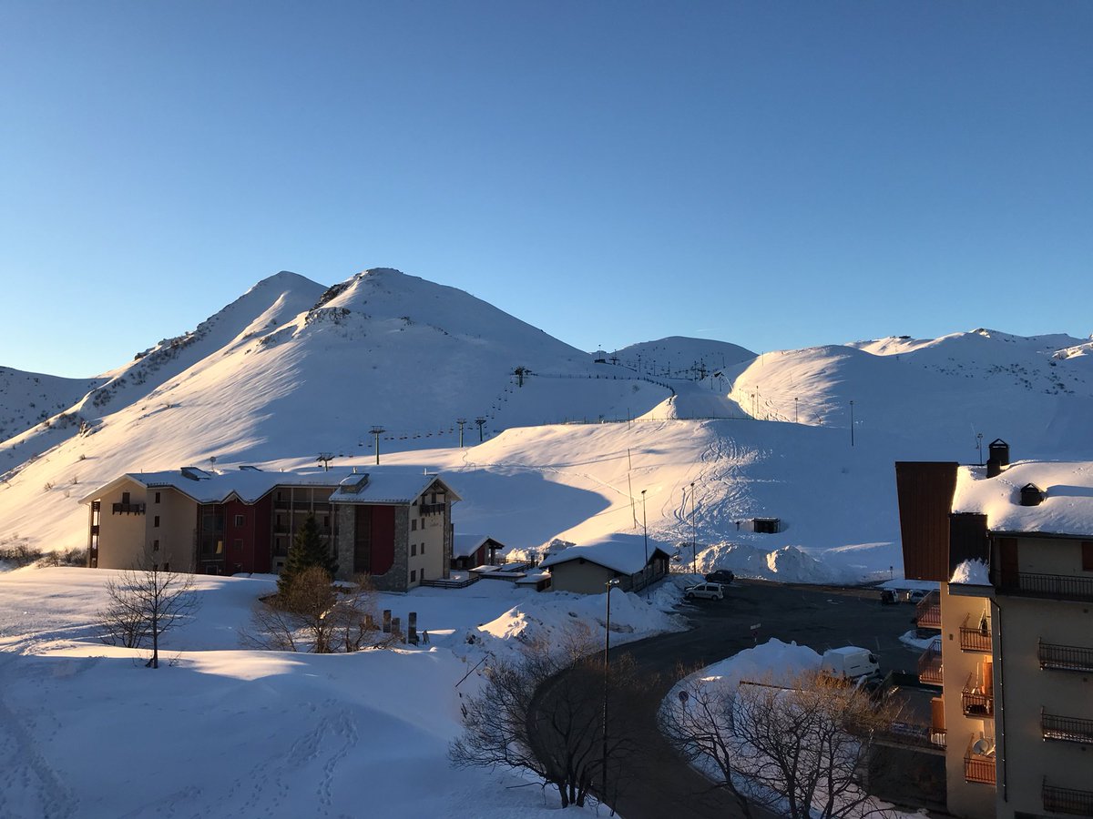 Ready for our first morning skiing! #wishusluck