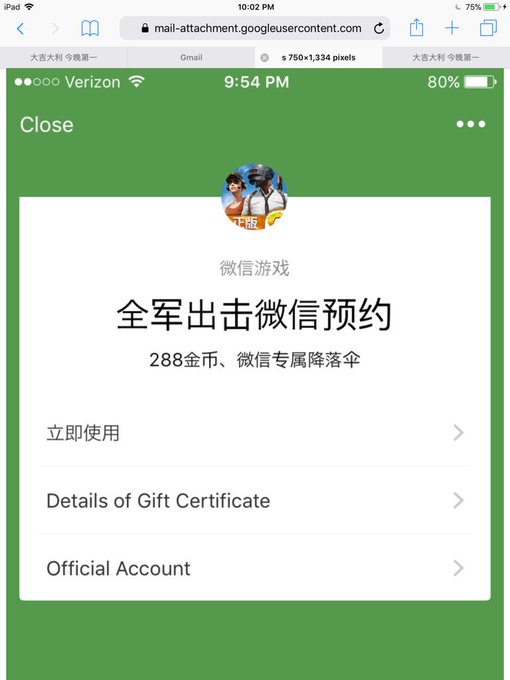 @ShoXios @PUBG_Mobile @PUBATTLEGROUNDS @TurtleNuggetss Log into your WeChat and QQ app this is what I<a class="tags" target="_blank" title="On Twitter" href="/?out=eyJ0eXAiOiJKV1QiLCJhbGciOiJIUzUxMiJ9.eyJpYXQiOjE3MjYwODUwODgsImlzcyI6InR3cG9ybnN0YXJzLmNvbSIsIm5iZiI6MTcyNjA4NTA4OCwiZXhwIjoxNzU3NjIxMDg4LCJyZWRpcmVjdF91cmwiOiJodHRwczovL3R3aXR0ZXIuY29tL1Nob1hpb3MifQ.nZEpKclv85omIAZiZYgo9BJt-jS6INsHqmhgLION_QNmZ1mZB4W_Pa1uwTBn43lL6yMI7bY5cj5Ls9-rmFCLRA">@ShoXios</a><a class="tags" target="_blank" title="On Twitter" href="/?out=eyJ0eXAiOiJKV1QiLCJhbGciOiJIUzUxMiJ9.eyJpYXQiOjE3MjYwODUwODgsImlzcyI6InR3cG9ybnN0YXJzLmNvbSIsIm5iZiI6MTcyNjA4NTA4OCwiZXhwIjoxNzU3NjIxMDg4LCJyZWRpcmVjdF91cmwiOiJodHRwczovL3R3aXR0ZXIuY29tL1BVQkdfTW9iaWxlIn0.uRrlIFFC6-aYNtQKwV_5v294dqzlHmrhrkChEjMONvcIIi6ZWC5b77a41e9VG1owMn6vRhkqmUfmnTGJsatV4Q">@PUBG_Mobile</a><a class="tags" target="_blank" title="On Twitter" href="/?out=eyJ0eXAiOiJKV1QiLCJhbGciOiJIUzUxMiJ9.eyJpYXQiOjE3MjYwODUwODgsImlzcyI6InR3cG9ybnN0YXJzLmNvbSIsIm5iZiI6MTcyNjA4NTA4OCwiZXhwIjoxNzU3NjIxMDg4LCJyZWRpcmVjdF91cmwiOiJodHRwczovL3R3aXR0ZXIuY29tL1BVQkFUVExFR1JPVU5EUyJ9.ixFm-weBL_y3zjLDBu00rPNSF34_YSvk177SFWit_-q94FRojSPQCVzQv78iG7oz0qBH85ZkEFifeLVmlvD2kw">@PUBATTLEGROUNDS</a><a class="tags" target="_blank" title="On Twitter" href="/?out=eyJ0eXAiOiJKV1QiLCJhbGciOiJIUzUxMiJ9.eyJpYXQiOjE3MjYwODUwODgsImlzcyI6InR3cG9ybnN0YXJzLmNvbSIsIm5iZiI6MTcyNjA4NTA4OCwiZXhwIjoxNzU3NjIxMDg4LCJyZWRpcmVjdF91cmwiOiJodHRwczovL3R3aXR0ZXIuY29tL1R1cnRsZU51Z2dldHNzIn0.R_up7eIUH12w3S2uwM9PvM0as2ZJWCMg2nY0YNqZL3liTdwRlOMNZEr-ImA2AqzqycnDcxqopsS4Rr-qLupcXQ">@TurtleNuggetss</a><a href="/tag/rulesofsurvival"class="tags"><span>#rulesofsurvival</span></a>