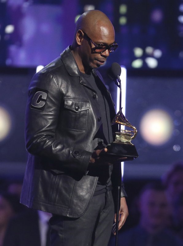 MONKEYMANMEDIA_'s tweet photo. At Grammys, Dave Chappelle leads a comic interlude [AP] https://t.co/EWFhqRzXTf https://t.co/uNc1UnwYvr
