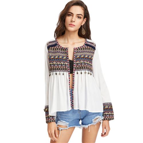 MilanoFCode's tweet photo. #SHEIN #Cheril #Boho #Embroidered #Blouse 💟💟💟💟💟
Check Here ➡️➡️ https://t.co/8b7cuVbJGc 🛒🛒🛒🛒
A crinkled woven cardigan featuring colorful embroidery at the yoke and trim, a split neckline, embroidered fringe along the yoke line, and shirring at the bodice. https://t.co/mOVShf9ZFi