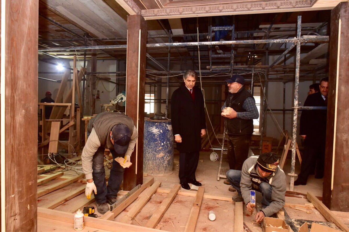 mustafademir's tweet photo. Restorasyonu devam eden Sümbül Efendi Camii ve çevresinde incelemelerde bulunup ekiplerden çalışmalar hakkında bilgi aldık https://t.co/hddSraGk3T