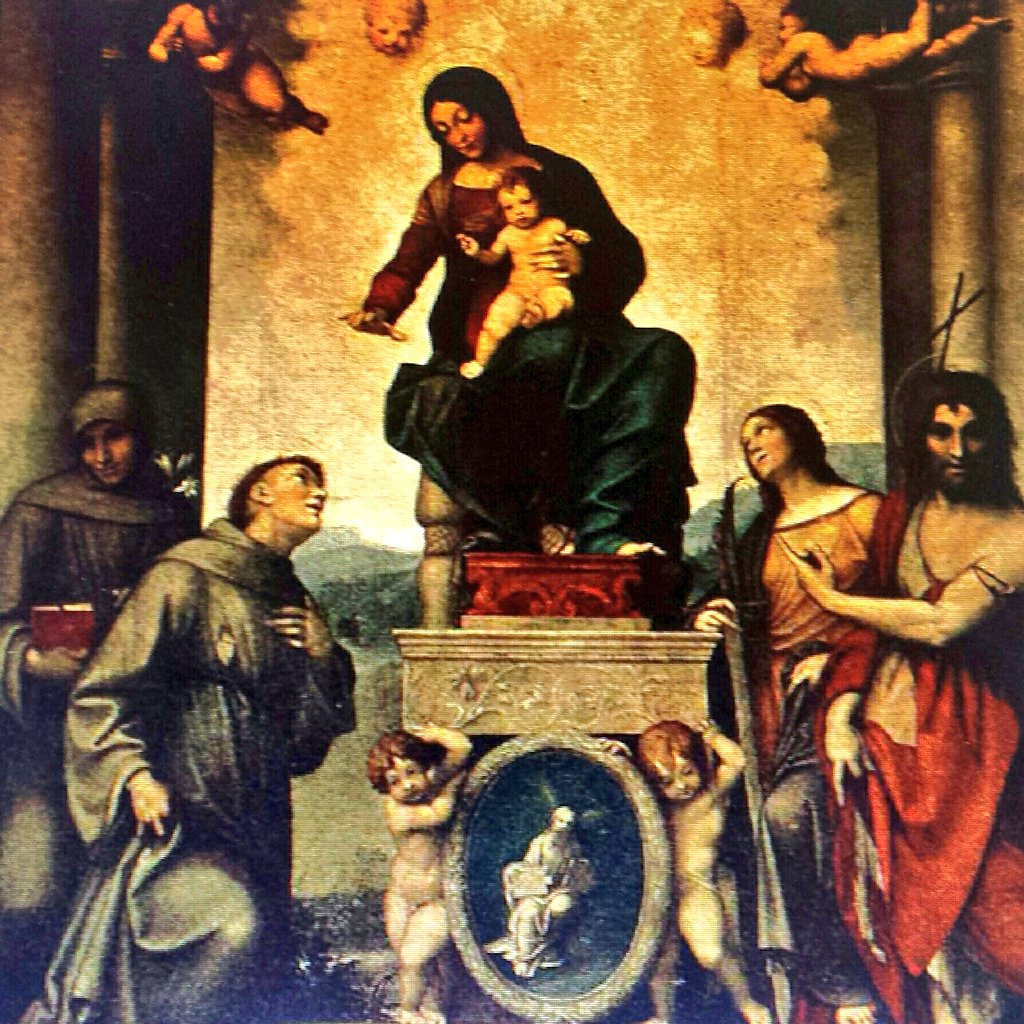 terciarioFcano's tweet photo. La Virgen con San Francisco. #Corregio https://t.co/rD7SRhpM5d